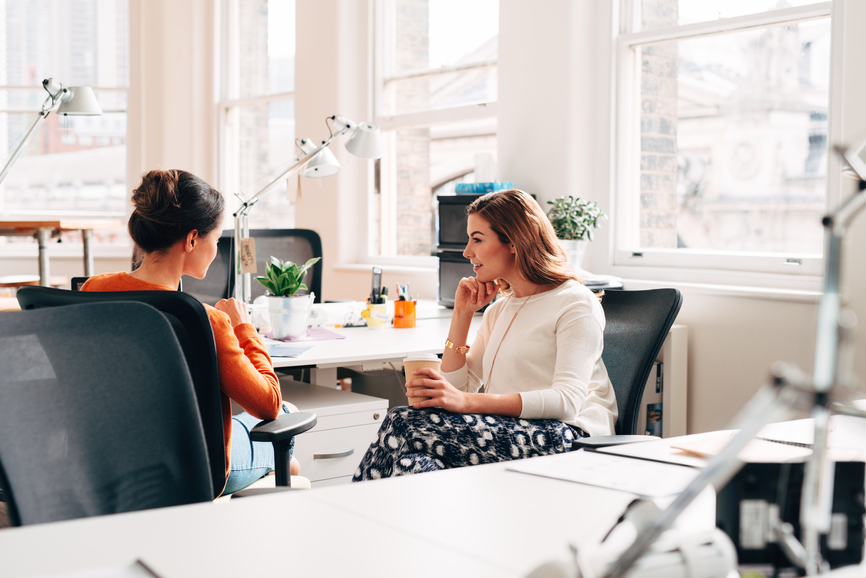 women discussing